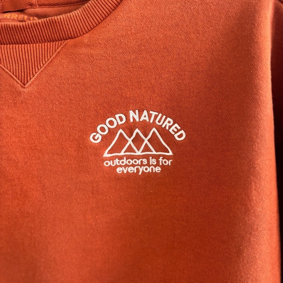 Merrell Good Natured Fleece Women's Orange Crewneck Sweatshirt Size Small - Picture 3 of 9